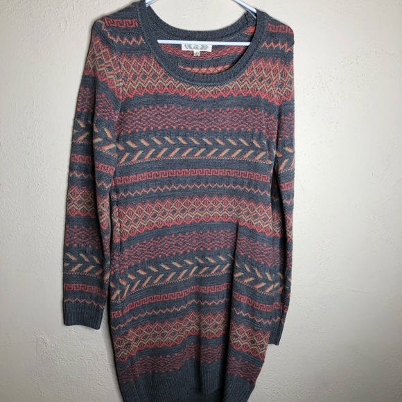 pink rose sweater dress